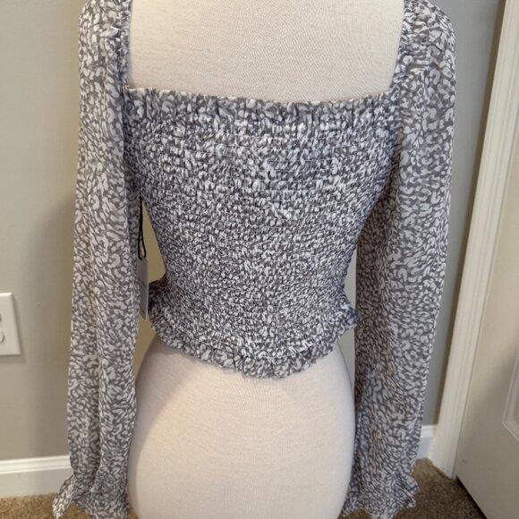 Bundle Lot Womens Medium Ruched Long Sleeved Shirts Crop Tops NWT Japna & Mi Ami - Picture 3 of 9